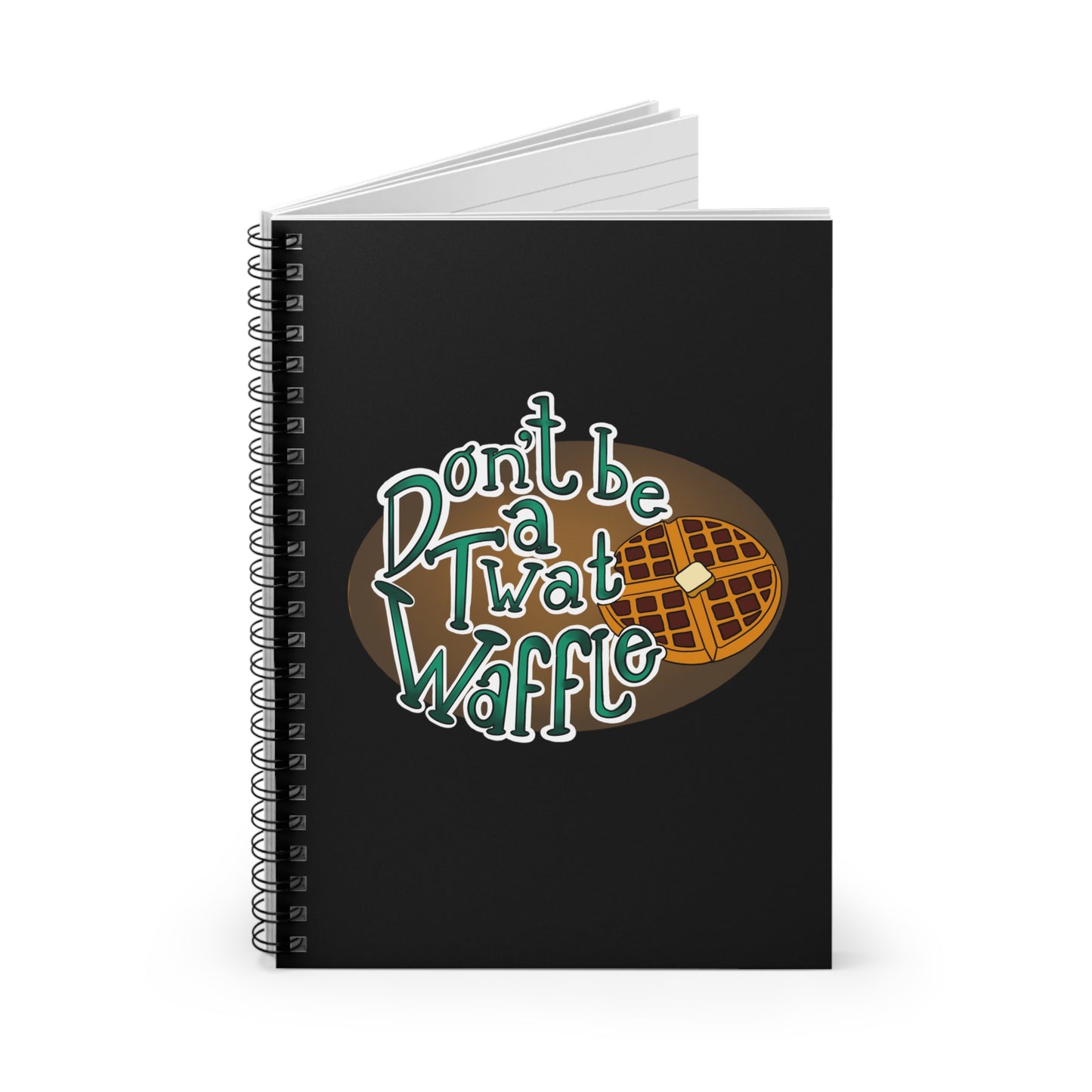 Don't be a twat waffle Spiral Notebook - Ruled Line Paper products Printify   