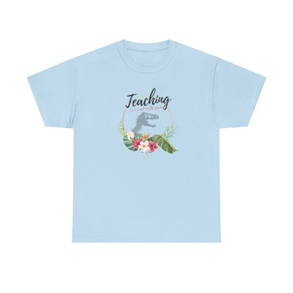 Teaching is a walk in the park Unisex Heavy Cotton Tee T-Shirt Printify   