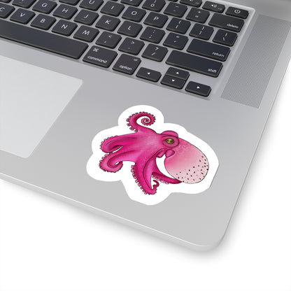 dragon fruit Octopus Kiss-Cut Sticker Paper products Printify 3" × 3" White 