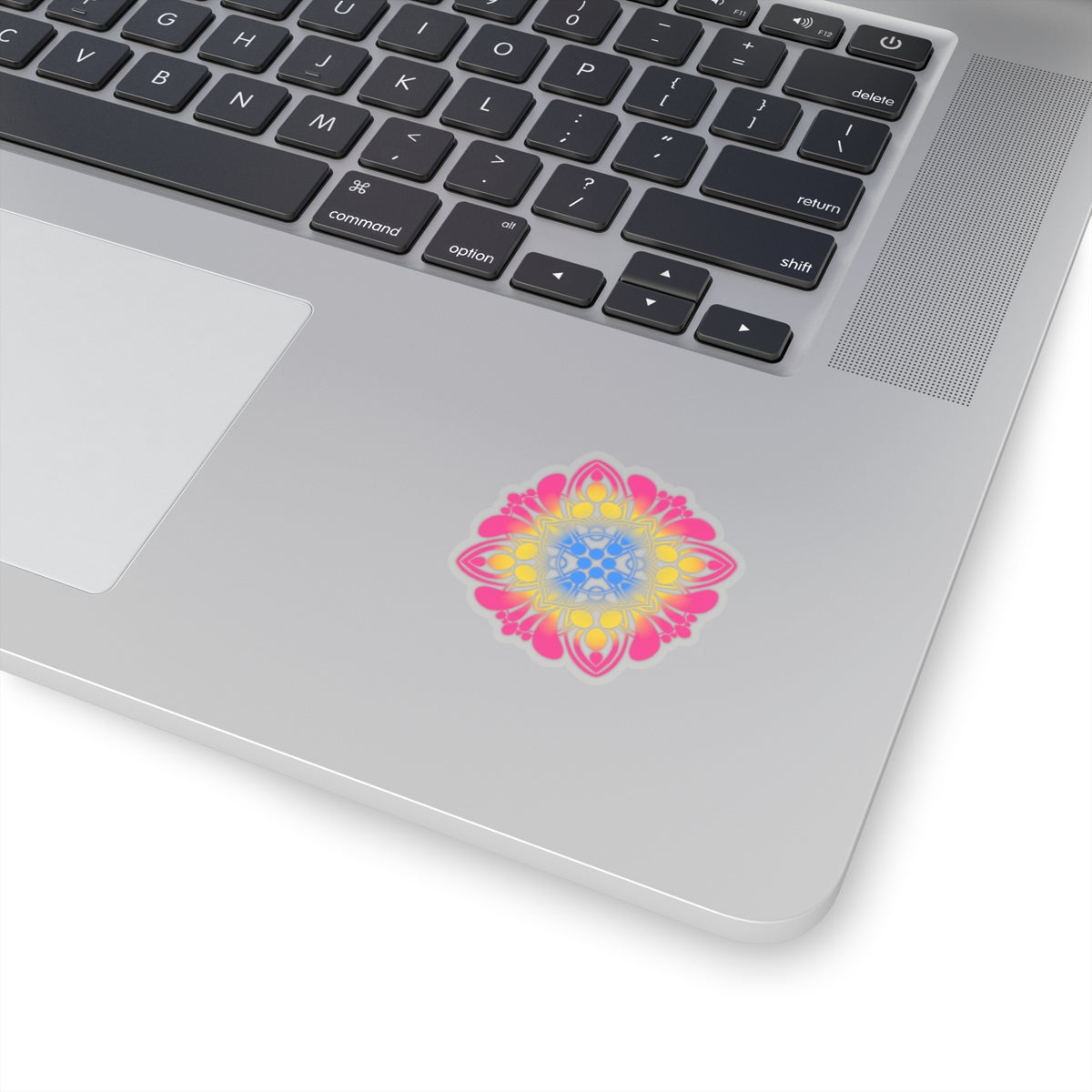 Pansexual pride Mandala Kiss-Cut Sticker Paper products Printify   