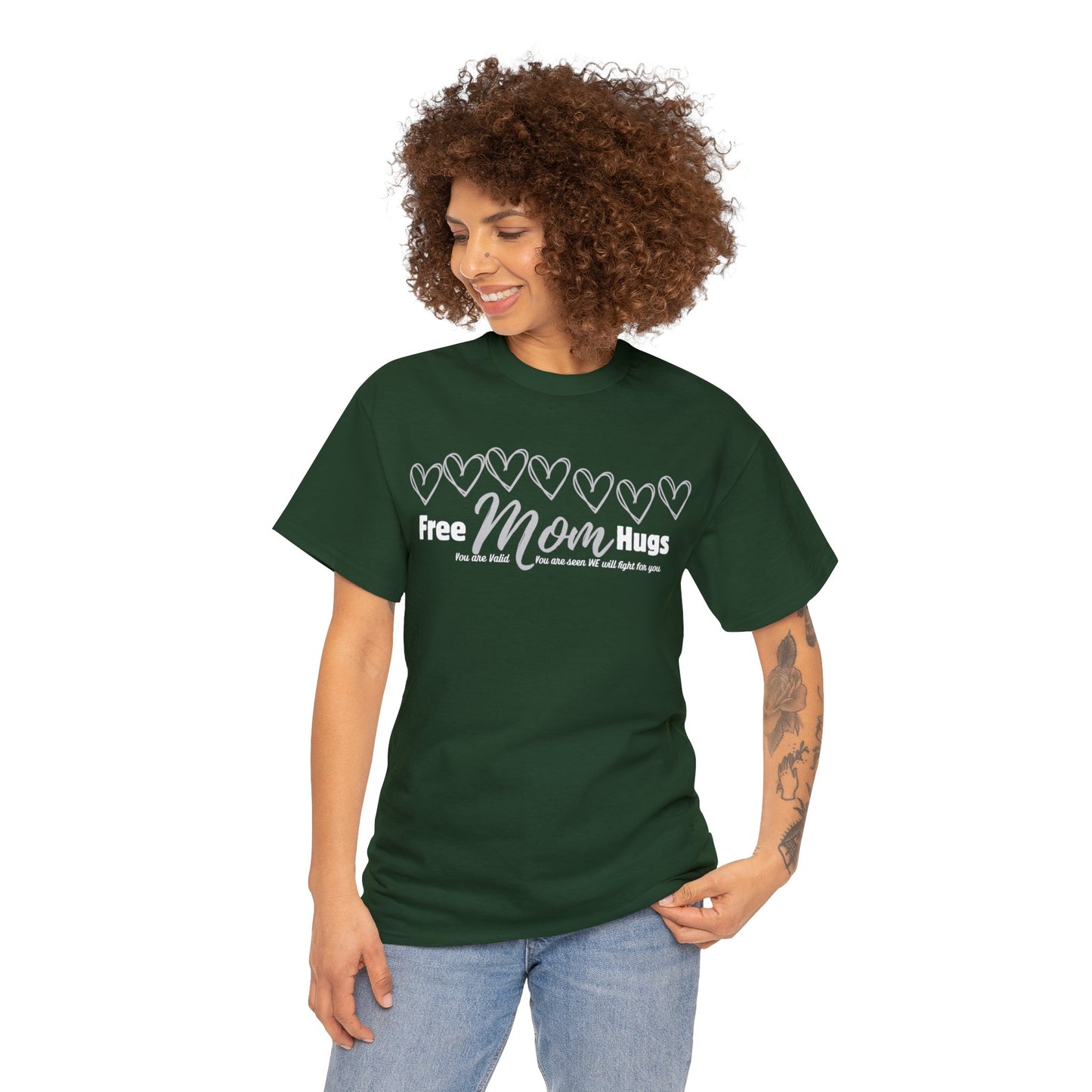 Spread Love and Acceptance: "Free Mom Hugs" Shirt light on Dark T-Shirt Printify   