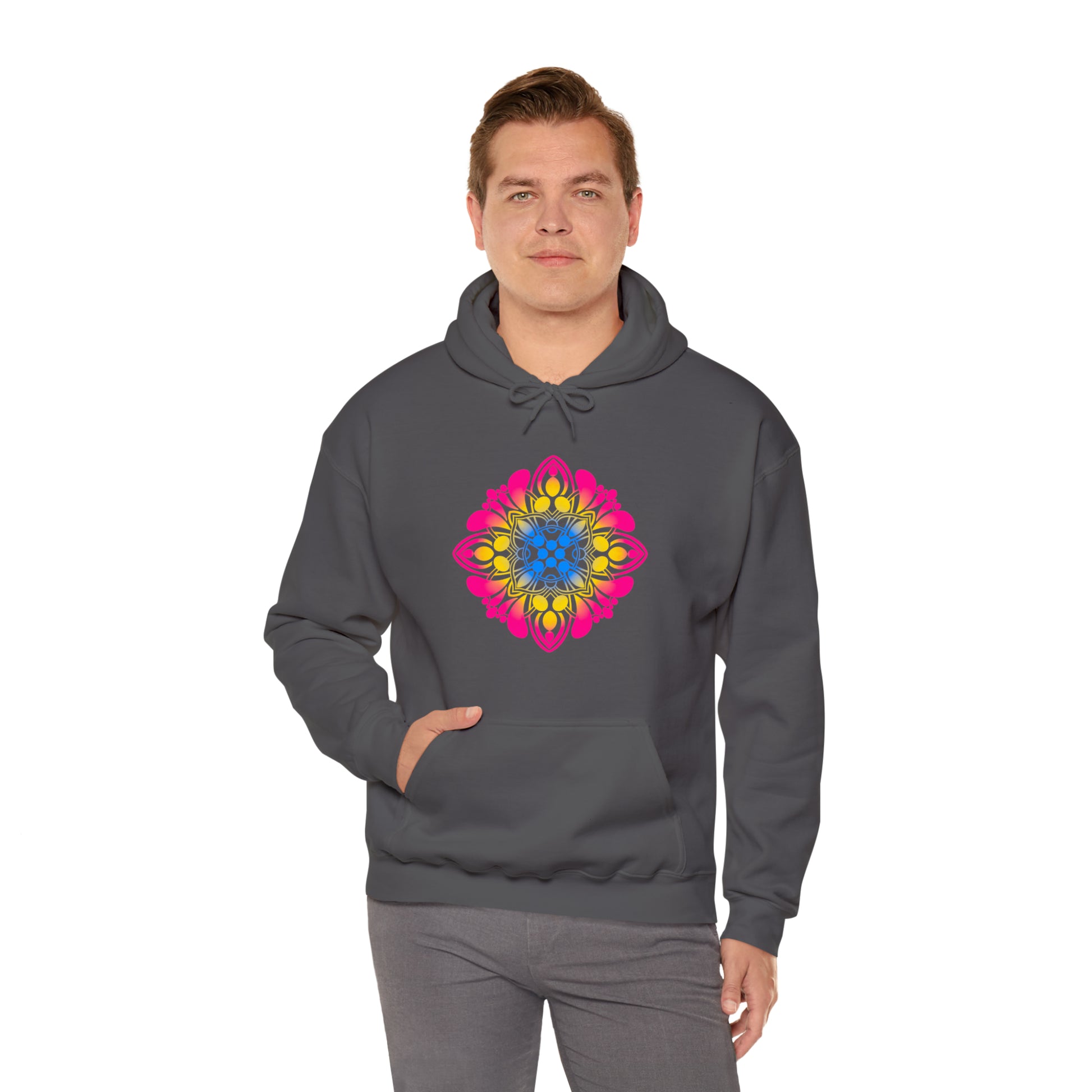 pansexual pride Unisex Heavy Blend™ Hooded Sweatshirt Hoodie Printify   