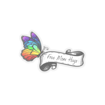 free mom hugs LGBTQ+ Kiss-Cut Sticker Paper products Printify   