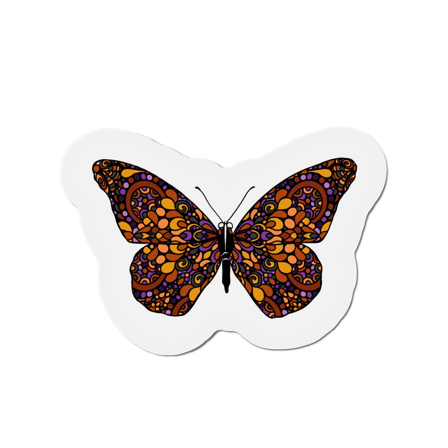 Butterfly Kiss-Cut Magnet Home Decor Printify   