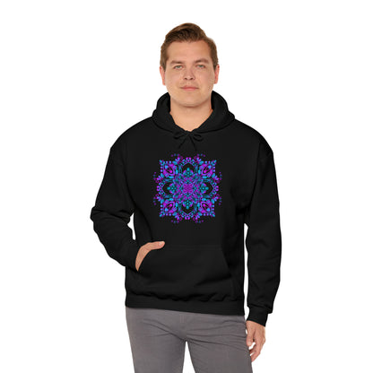 Mandala hoodie Unisex Heavy Blend™ Hooded Sweatshirt Hoodie Printify   