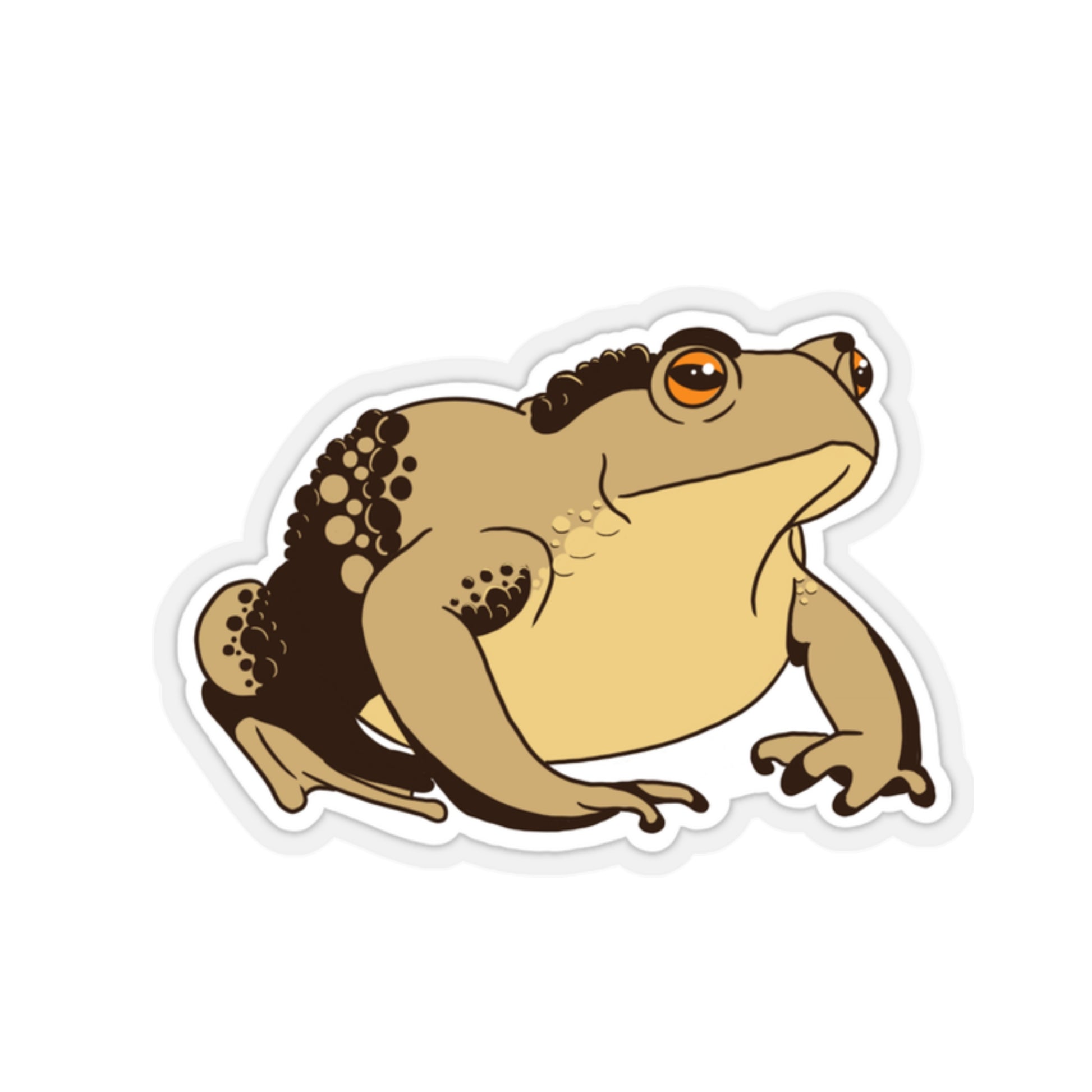 Toad Kiss-Cut Sticker Paper products Printify 2" × 2" Transparent 