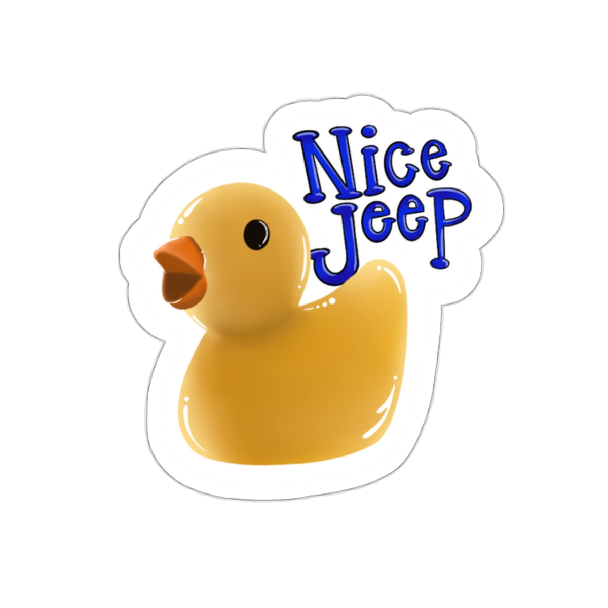 Nice Jeep Kiss-Cut Sticker Paper products Printify   