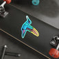 Humming bird Holographic Die-cut Sticker Paper products Printify 6" × 6" Die-Cut Holographic