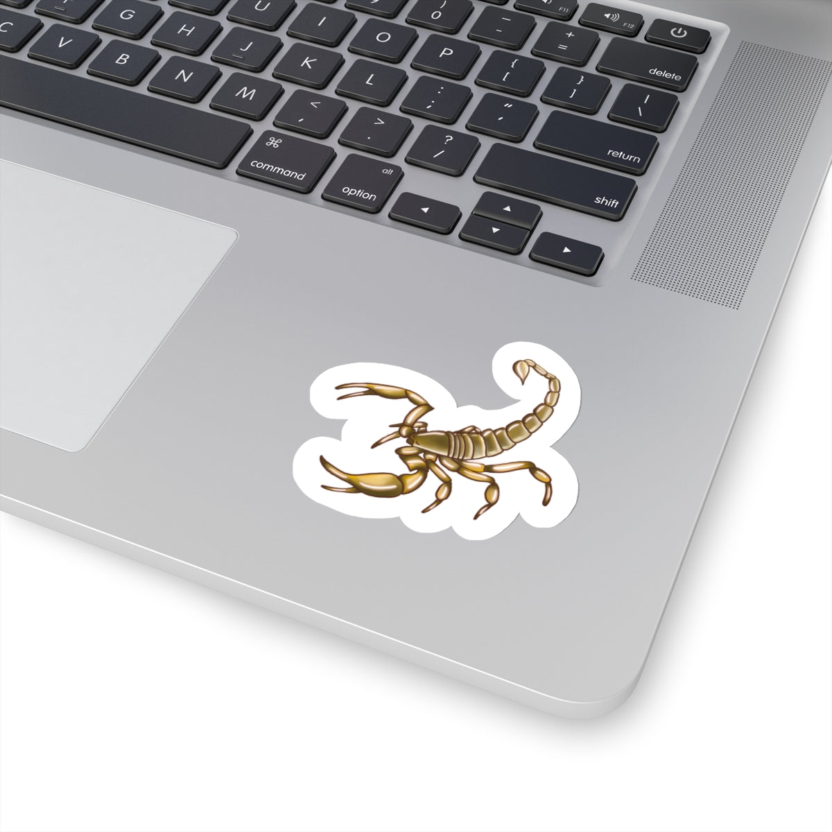 Scorpion Kiss-Cut Sticker Paper products Printify 3" × 3" White 