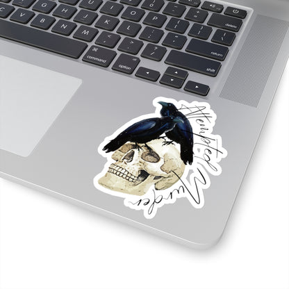 Crow Skull Kiss-Cut Stickers