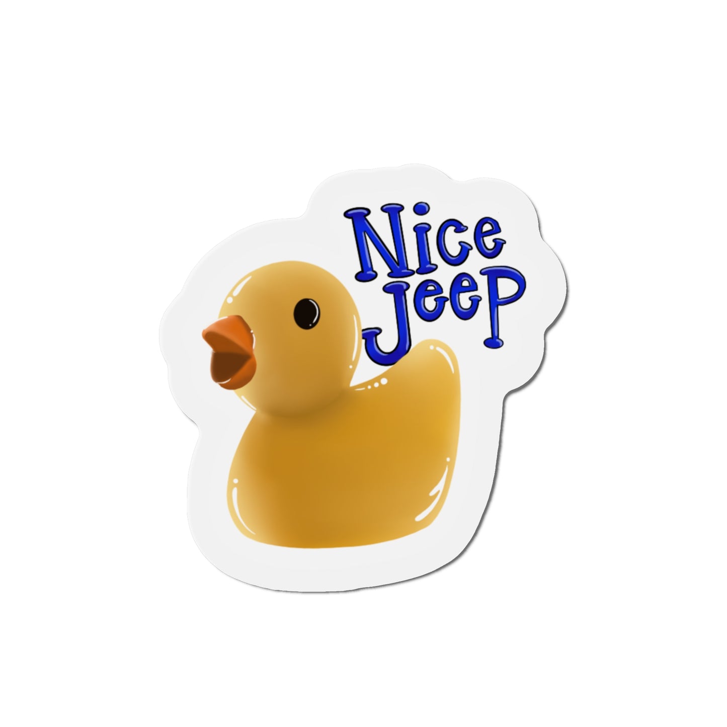 Nice Jeep duck Kiss-Cut Magnet Home Decor Printify   