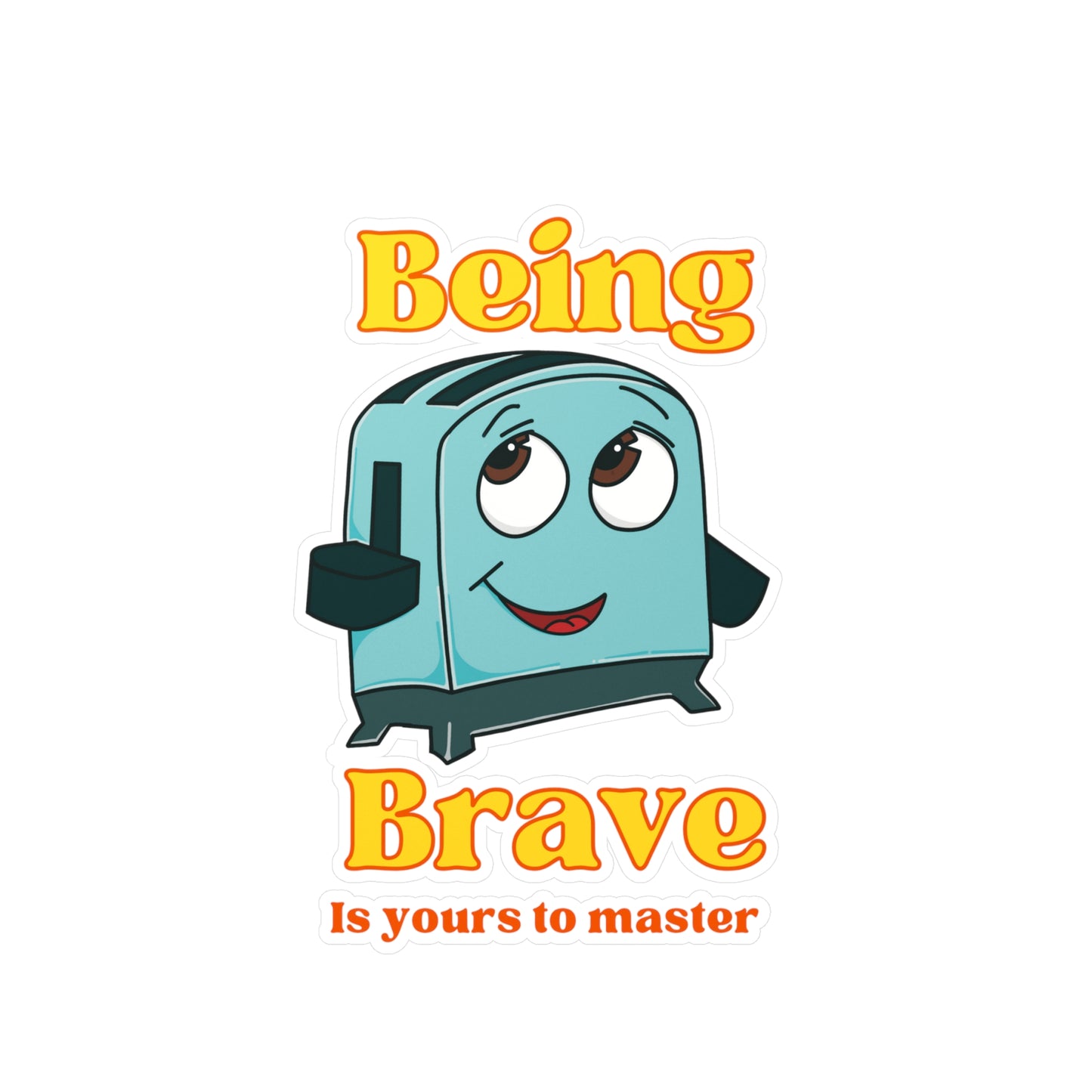 Brave little toaster Kiss-Cut sticker Paper products Printify   