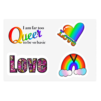 Pride gear Sticker Sheet Paper products Printify 6" × 4" White Die-Cut