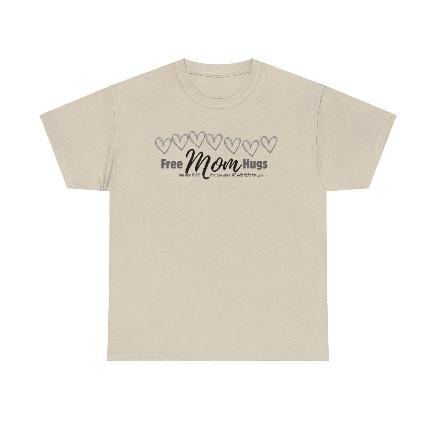 Spread Love and Acceptance: "Free Mom Hugs" Shirt T-Shirt Printify Sand S 