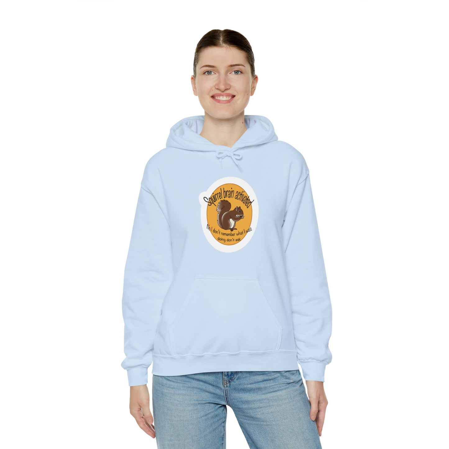 squirrel brain Unisex Heavy Blend™ Hooded Sweatshirt Hoodie Printify   