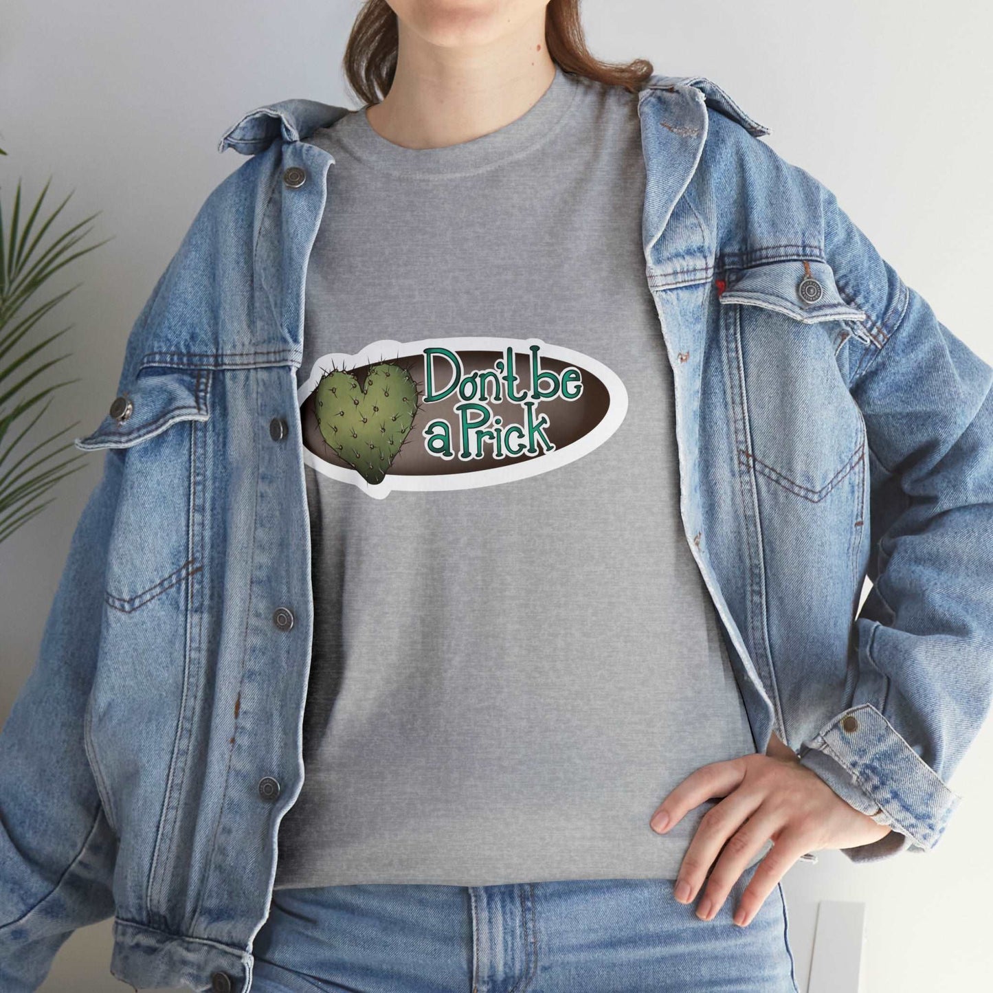 dont be a prick Unisex Heavy Cotton Tee T-Shirt Printify   