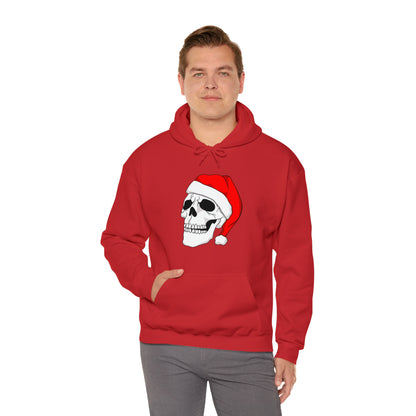 Santa Skull Unisex Heavy Blend™ Hooded Sweatshirt Hoodie Printify   