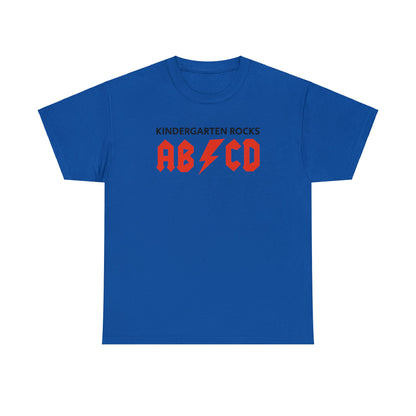 Rocking Kindergarten in Style: "AB/CD Kindergarten Rocks" T-Shirt T-Shirt Printify Royal S 