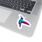 Hummingbird Kiss-Cut Sticker Paper products Printify 3" × 3" White 