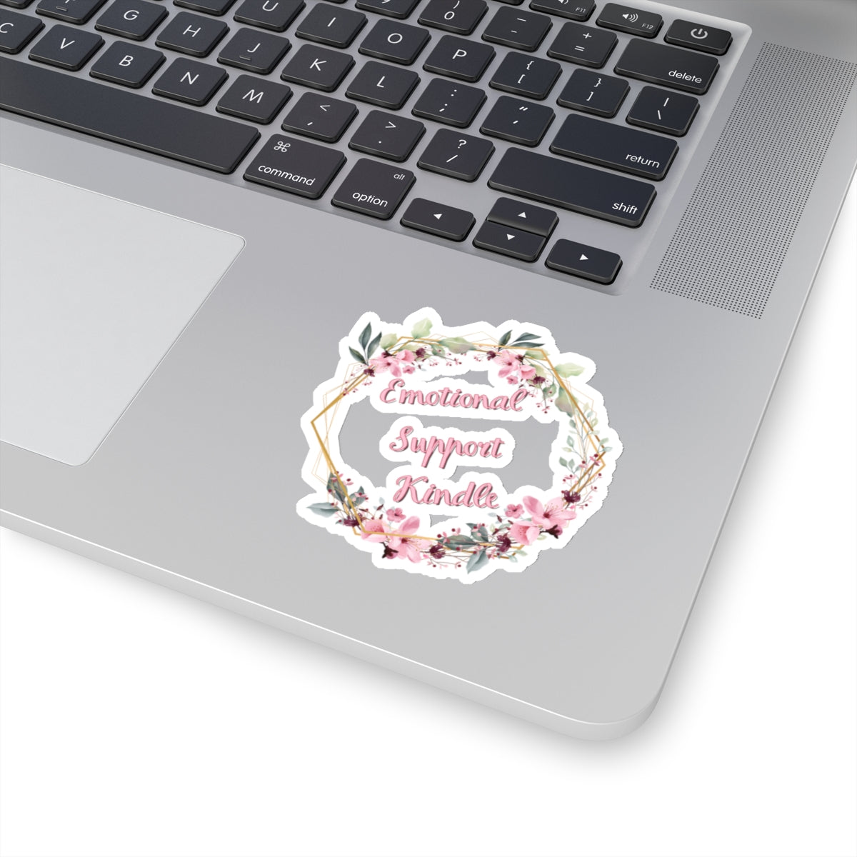 Emotional support kindle Kiss-Cut Sticker