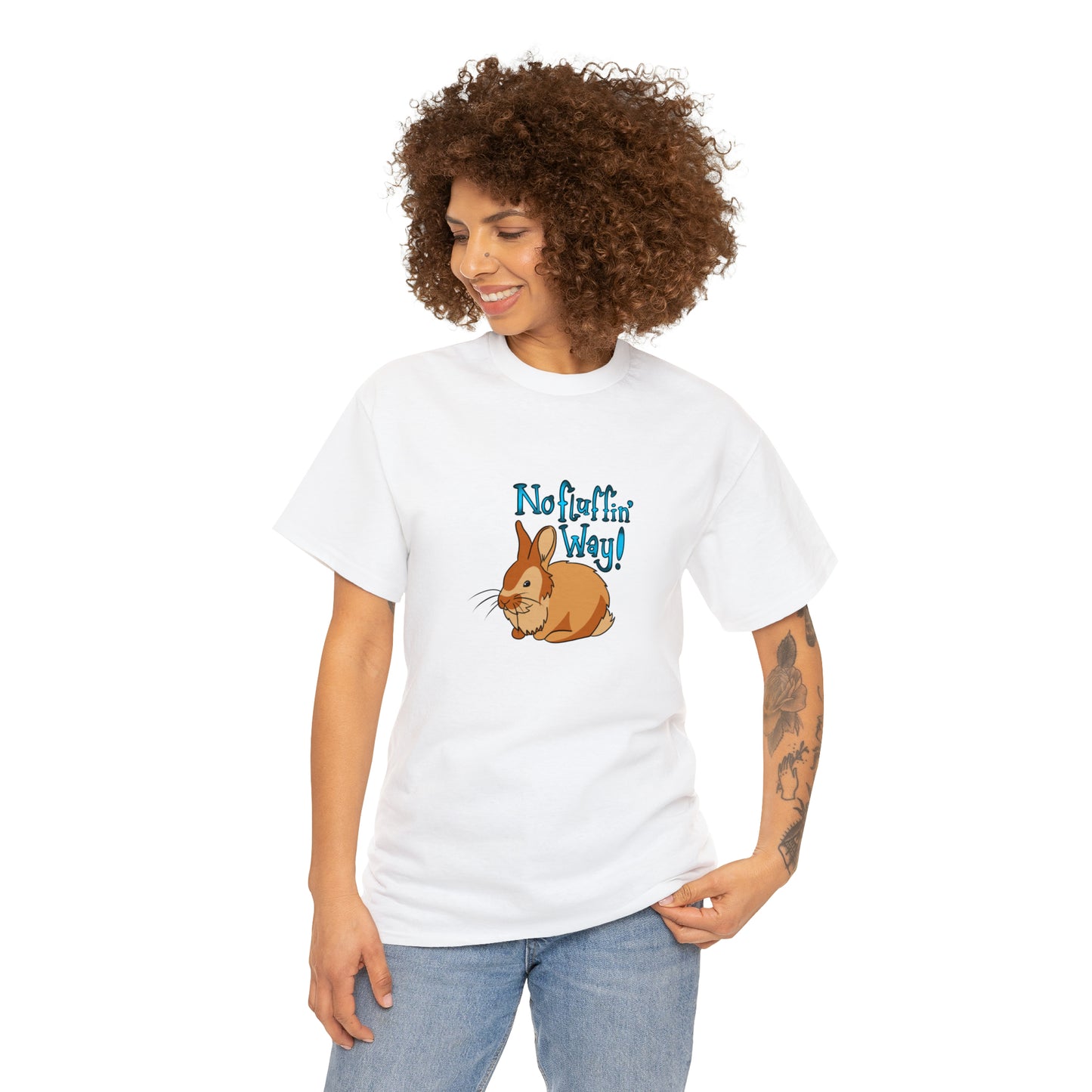 No fluffin Way Unisex Heavy Cotton Tee T-Shirt Printify   