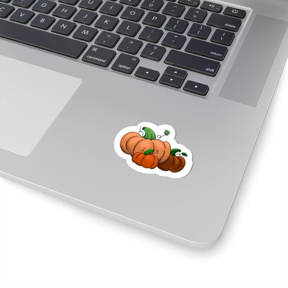 Pumpkins Kiss-Cut Sticker Paper products Printify 2" × 2" White 