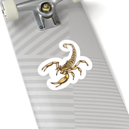 Scorpion Kiss-Cut Sticker Paper products Printify 6" × 6" White 