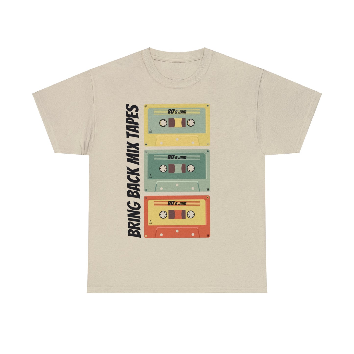 Bring back Mix tapes T shirt T-Shirt Printify Sand S 