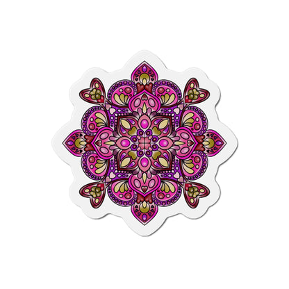 pink Mandala Die-Cut Magnet Home Decor Printify   