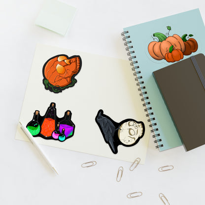 Spooky Sticker Sheet Paper products Printify   