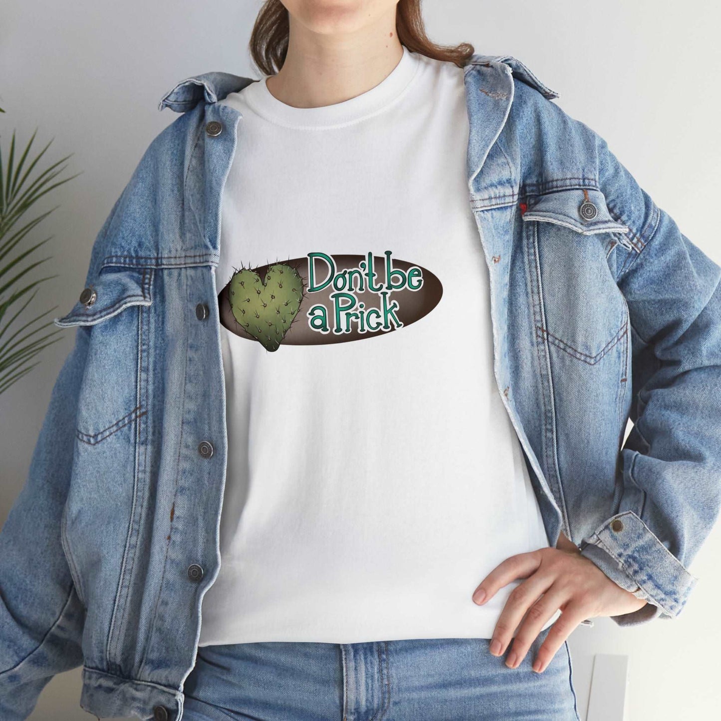 dont be a prick Unisex Heavy Cotton Tee T-Shirt Printify   