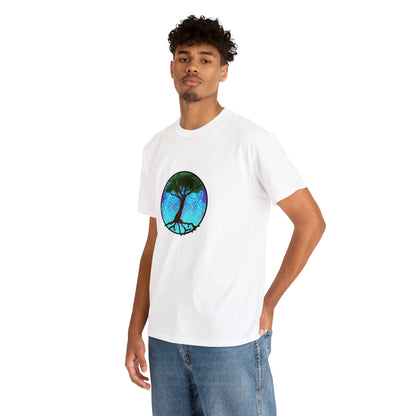 Tree of life Mandala Unisex Heavy Cotton Tee T-Shirt Printify   