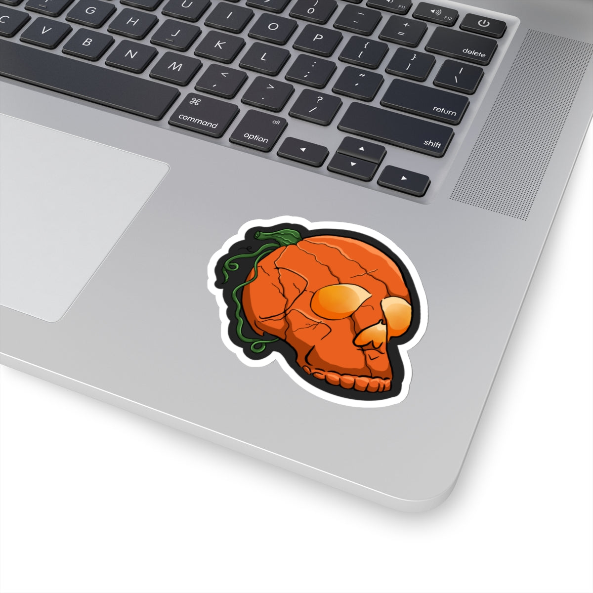 Jack - o - Lantern skull Kiss-Cut Sticker Paper products Printify   