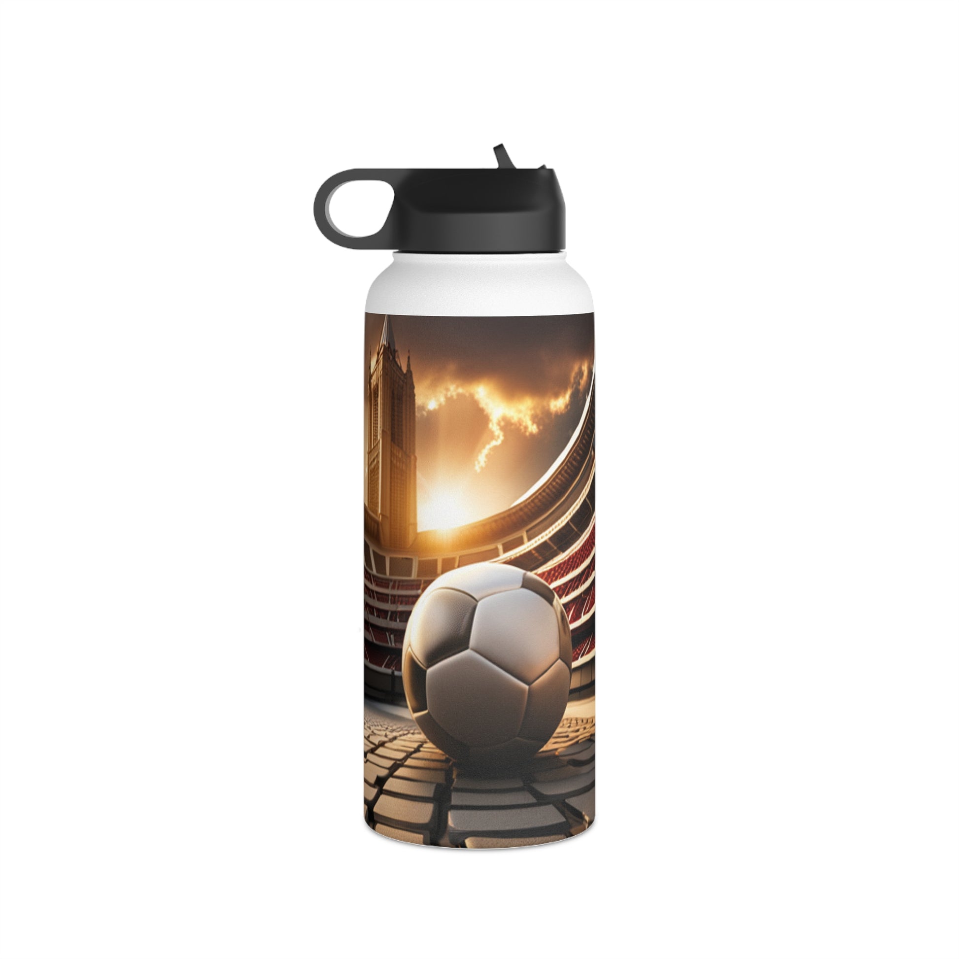 Soccer Stainless Steel Water Bottle, Standard Lid Mug Printify   