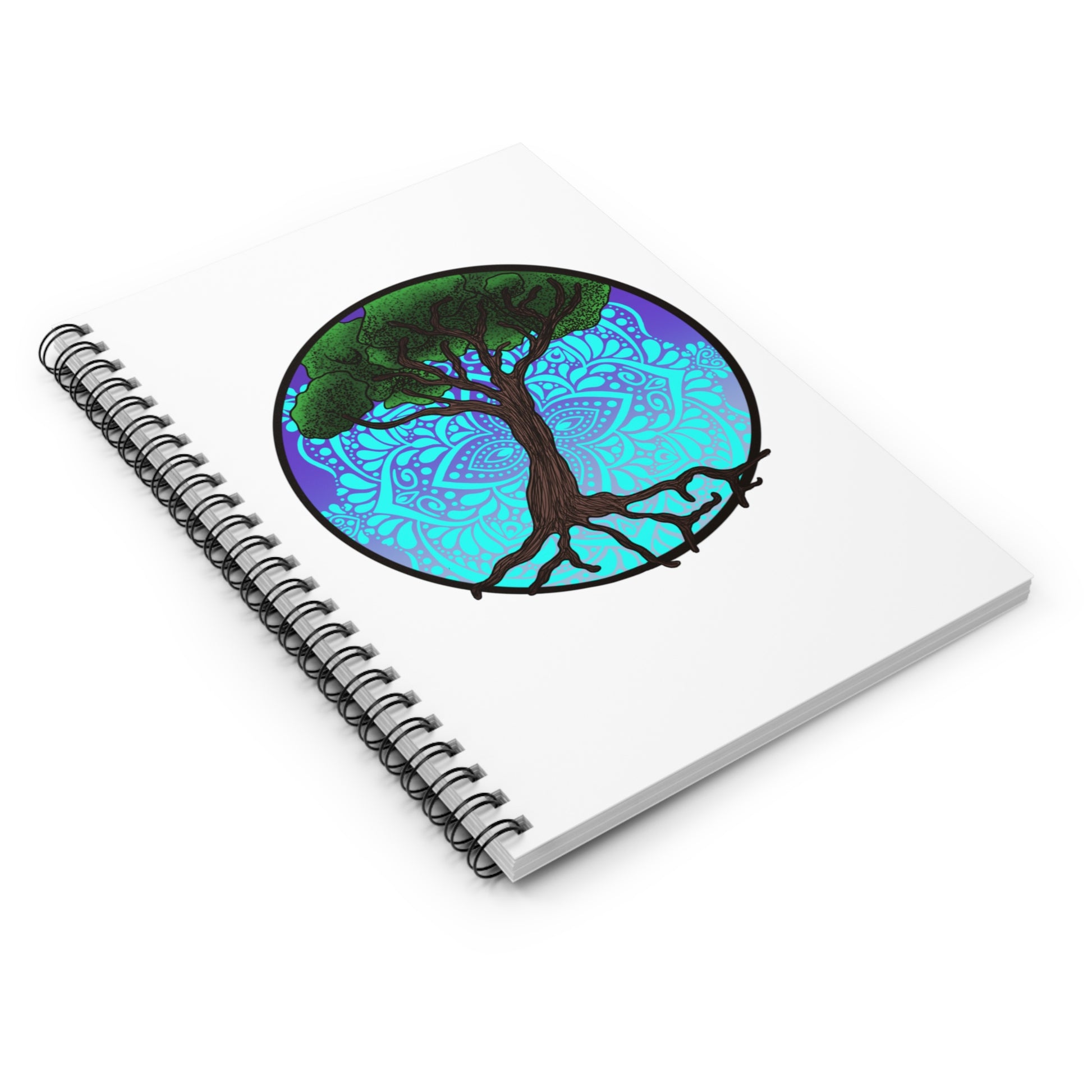 Tree of life Spiral Notebook - Ruled Line Paper products Printify   