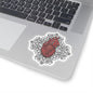 Anatomical heart mandala Kiss-Cut Sticker Paper products Printify 4" × 4" Transparent 