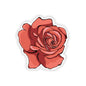 Rose Kiss-Cut Sticker Paper products Printify 2" × 2" Transparent 