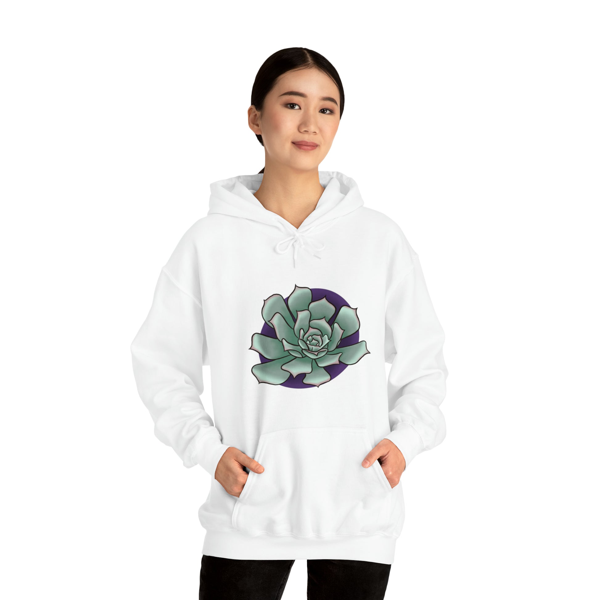 succulent Unisex Heavy Blend™ Hooded Sweatshirt Hoodie Printify   