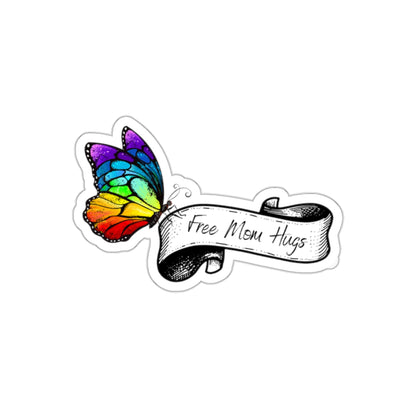 free mom hugs LGBTQ+ Kiss-Cut Sticker Paper products Printify   