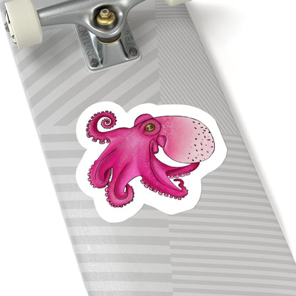 dragon fruit Octopus Kiss-Cut Sticker Paper products Printify 6" × 6" White 