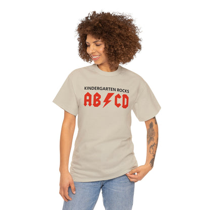 Rocking Kindergarten in Style: "AB/CD Kindergarten Rocks" T-Shirt T-Shirt Printify   