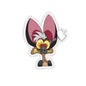 Batty Kiss-Cut Stickers Paper products Printify 3" × 3" Transparent 