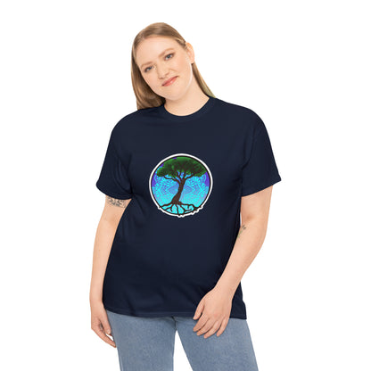 Tree of life Mandala Unisex Heavy Cotton Tee T-Shirt Printify   