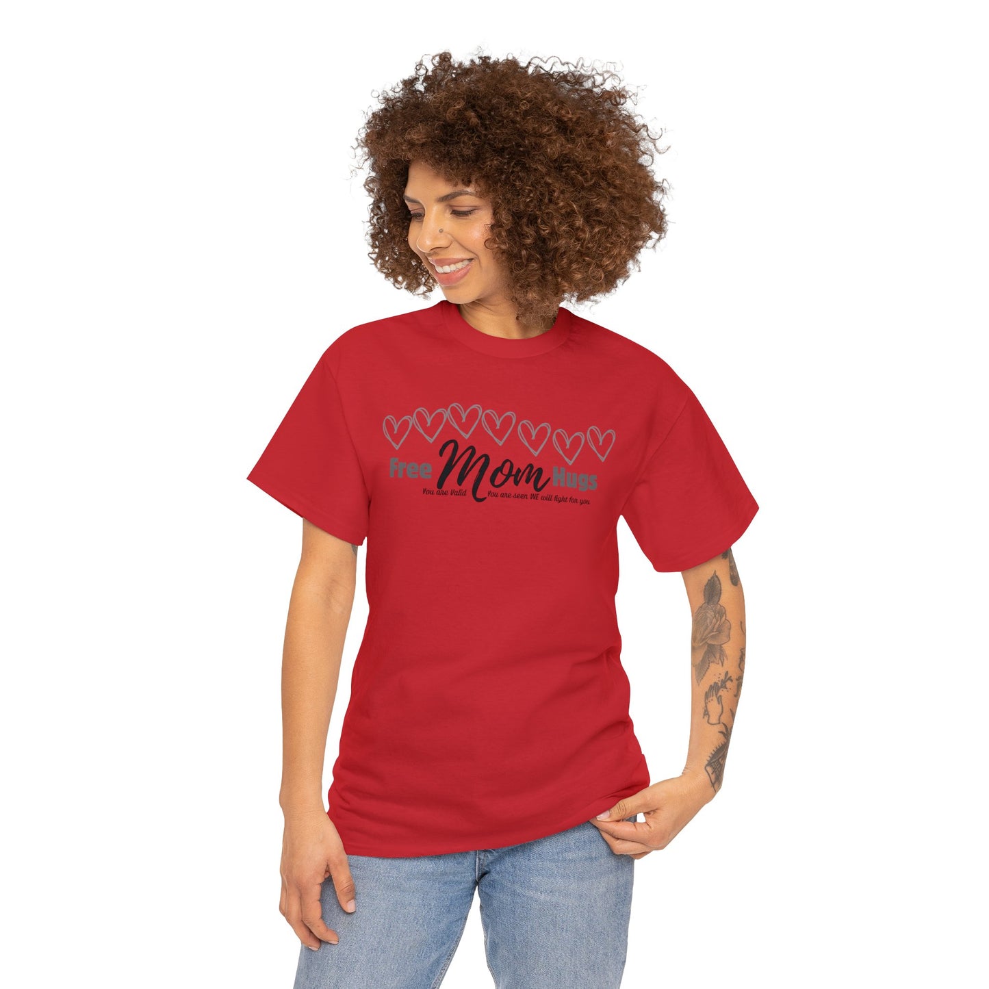 Spread Love and Acceptance: "Free Mom Hugs" Shirt T-Shirt Printify   