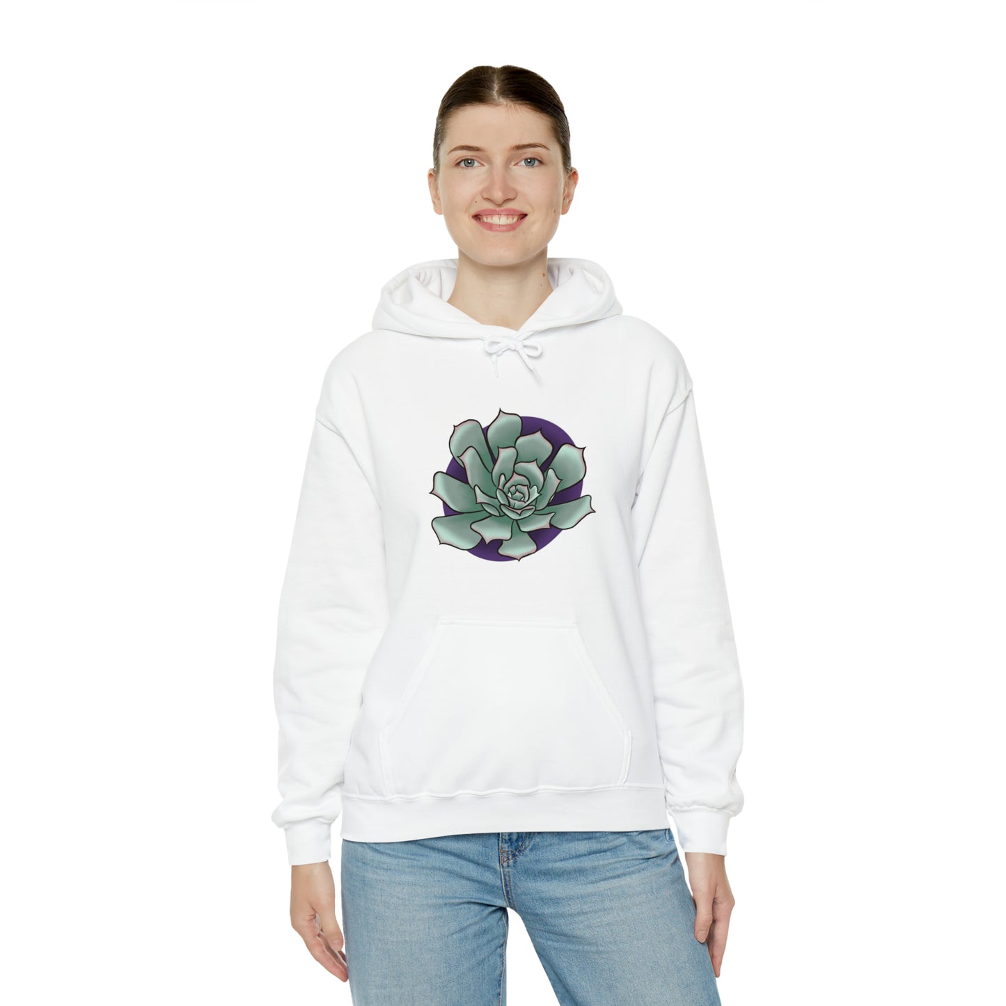 succulent Unisex Heavy Blend™ Hooded Sweatshirt Hoodie Printify   