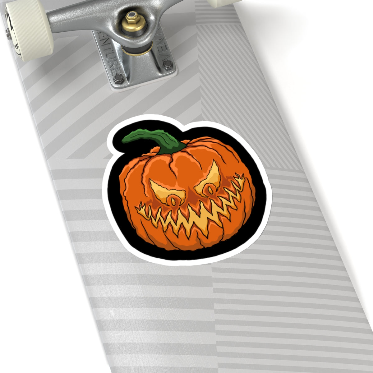 Jack o lantern Kiss-Cut Sticker Paper products Printify   