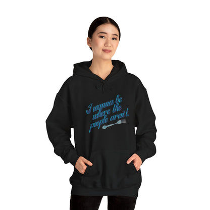 Embrace Your Introverted Side: "I Wanna Be Where the People Aren't" Hoodie Hoodie Printify Black S 