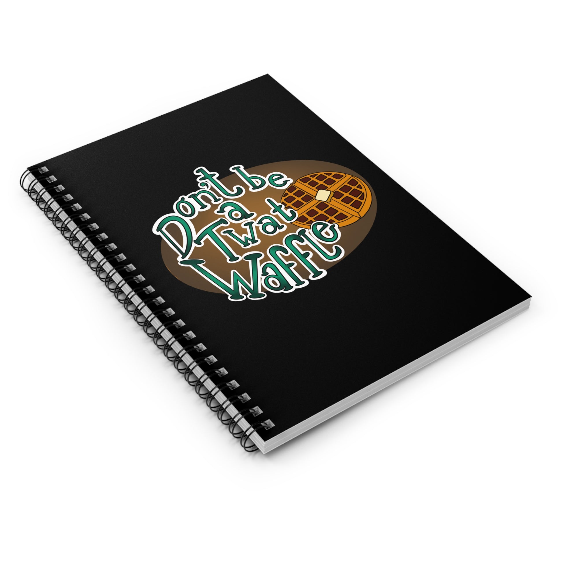 Don't be a twat waffle Spiral Notebook - Ruled Line Paper products Printify   