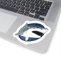 Great white Shark Kiss-Cut Sticker Paper products Printify 4" × 4" White 