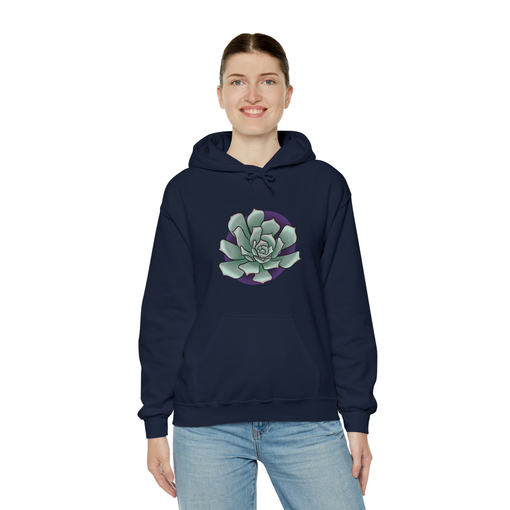 succulent Unisex Heavy Blend™ Hooded Sweatshirt Hoodie Printify   